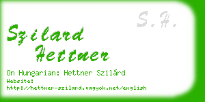 szilard hettner business card